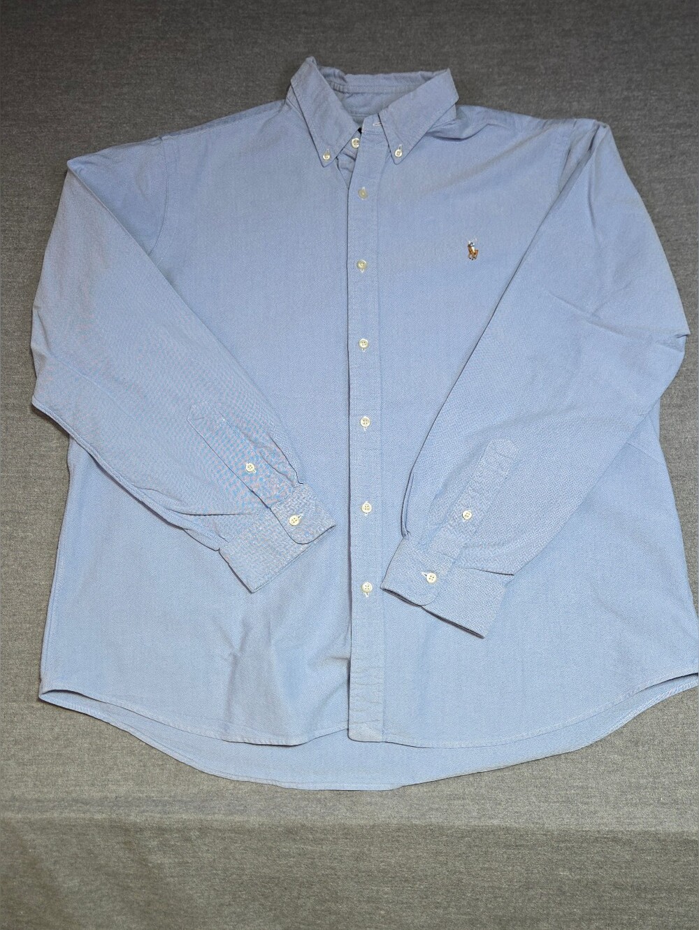 Ralph Lauren Blue Oxford Cloth Button Down Shirt Men's XXL Classic